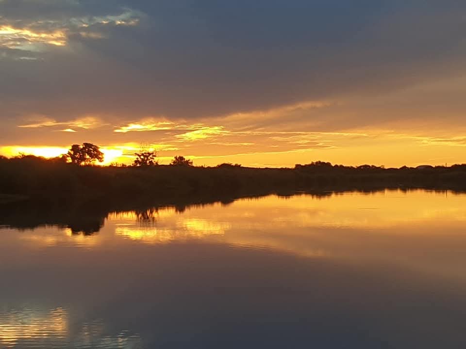 River with sunset in South Africa